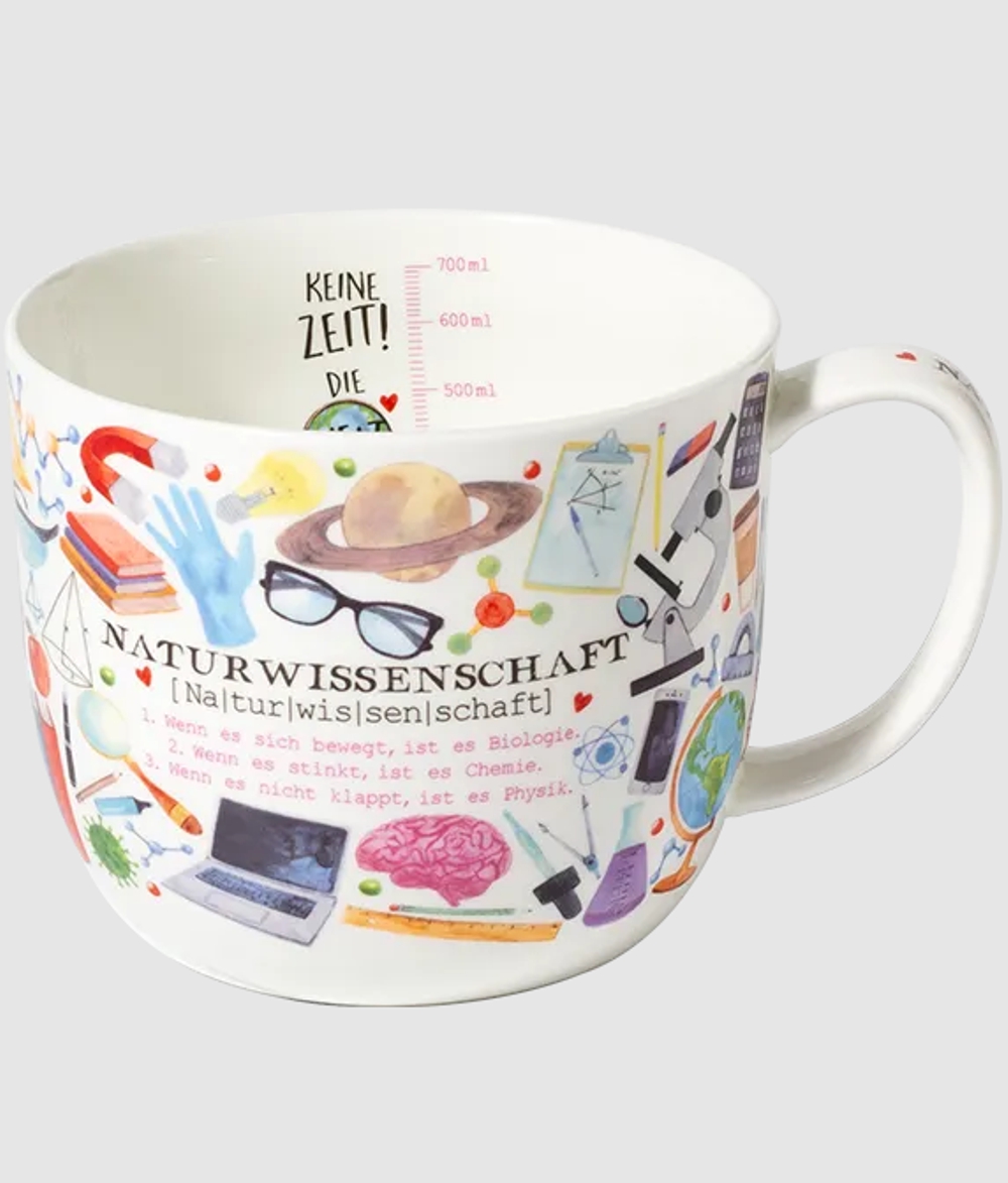 Bild von Jumbobecher Naturwissenschaft 700 ml Fine Bone China 