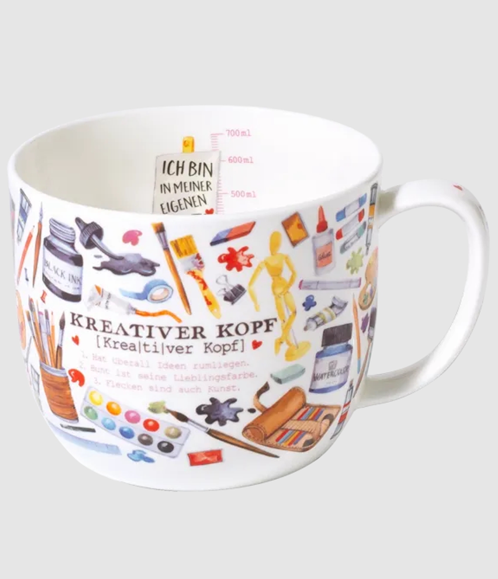 Bild von Jumbobecher Malen & Zeichnen 700 ml Fine Bone China 