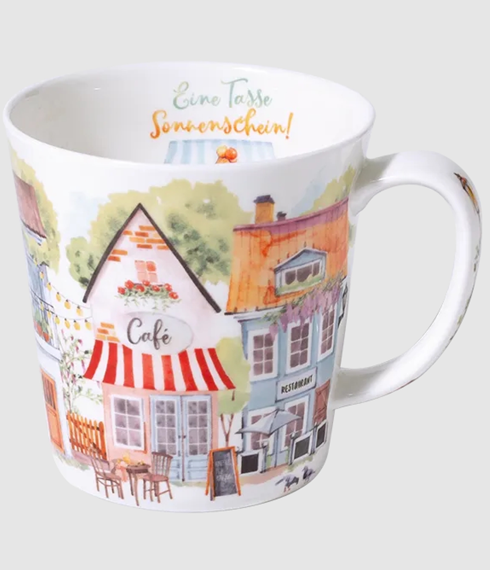 Bild von Tasse Sommerhäuschen Jumbobecher 500 ml Fine Bone China 