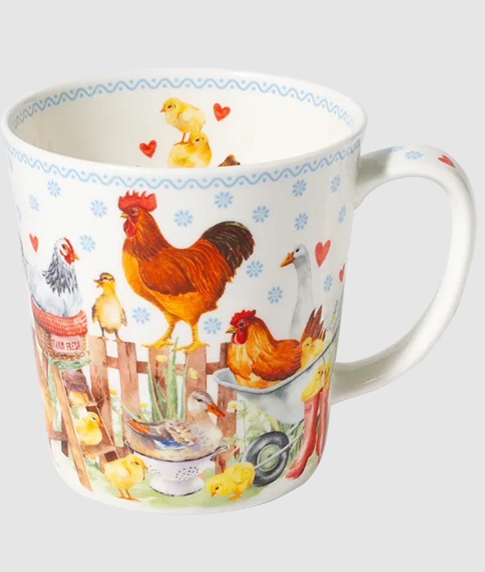 Bild von Tasse Hühnerglück Jumbobecher 500 ml Fine Bone China 