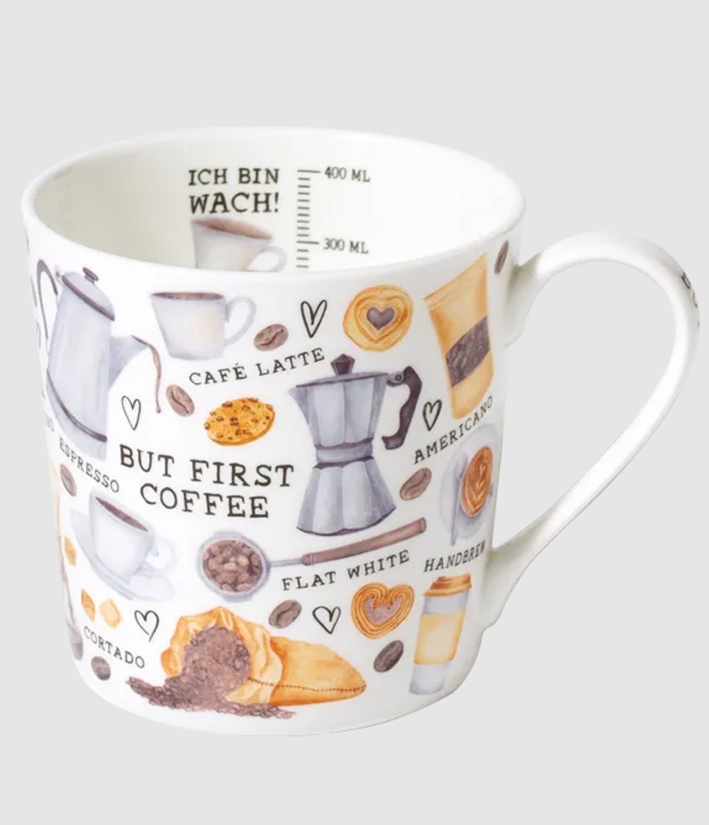 Bild von Tasse Coffee Lover 400 ml Fine Bone China 