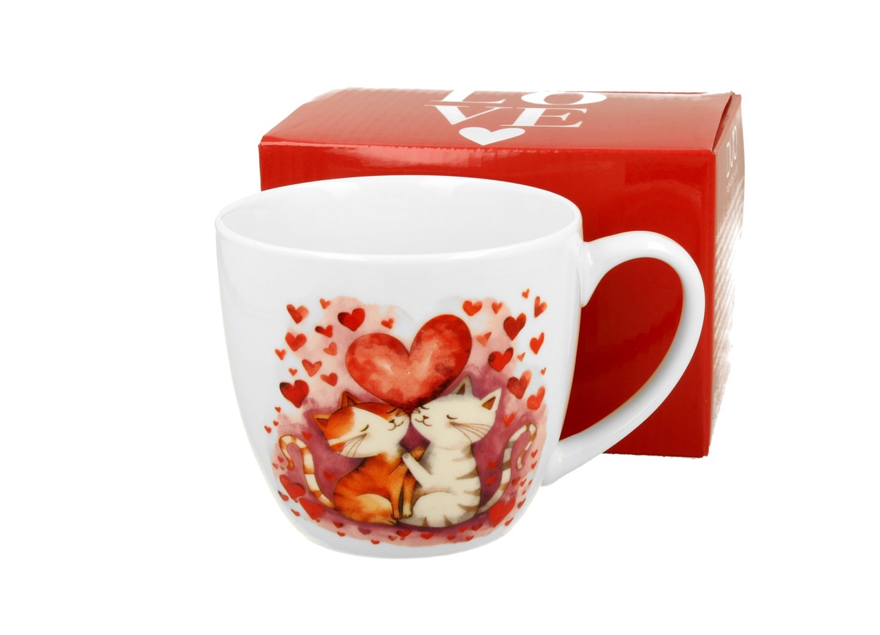Bild von DUO Tasse Loving Cats Porzellan 0,46 L