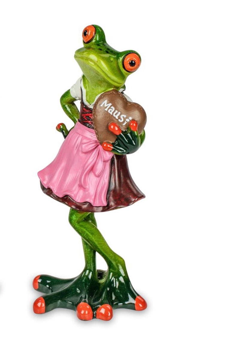 Bild von formano Dekofigur Frosch Froschfrau in Tracht