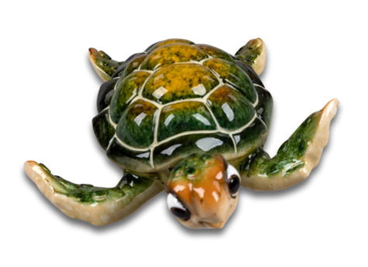 Bild von formano Dekofigur Schildkröte Harry grün 10 cm