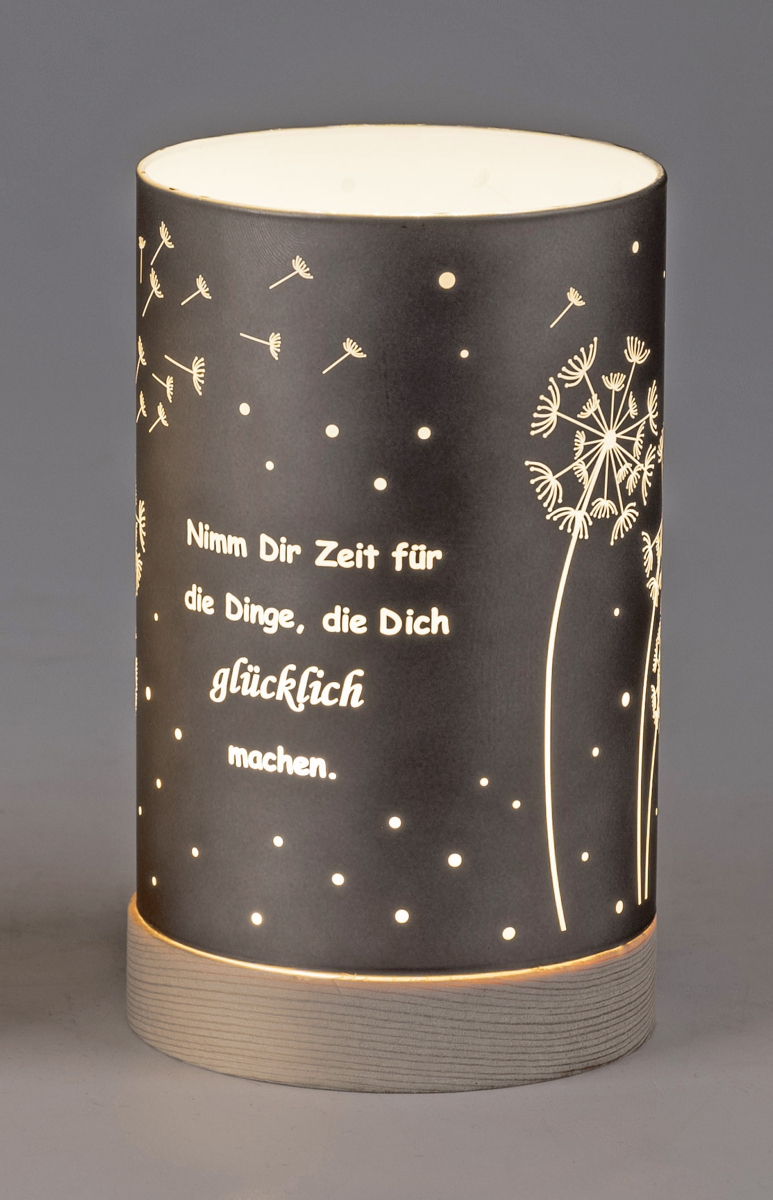 Bild von Deko-Licht LED grau 15cm 20cm - Nimm dir Zeit