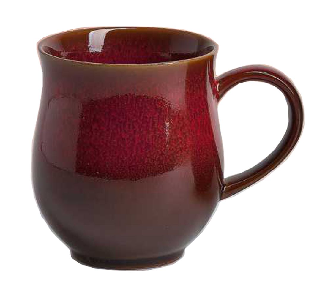Bild von Johanna Henkelbecher bauchig Porzellan rot