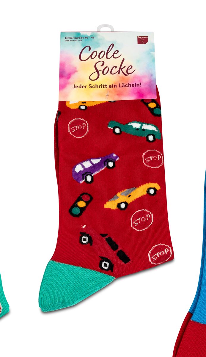 Bild von formano Coole Socke Autos rot