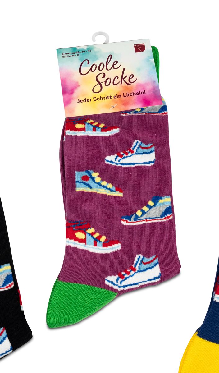 Bild von formano Coole Socke Sneakers Turnschuhe lila
