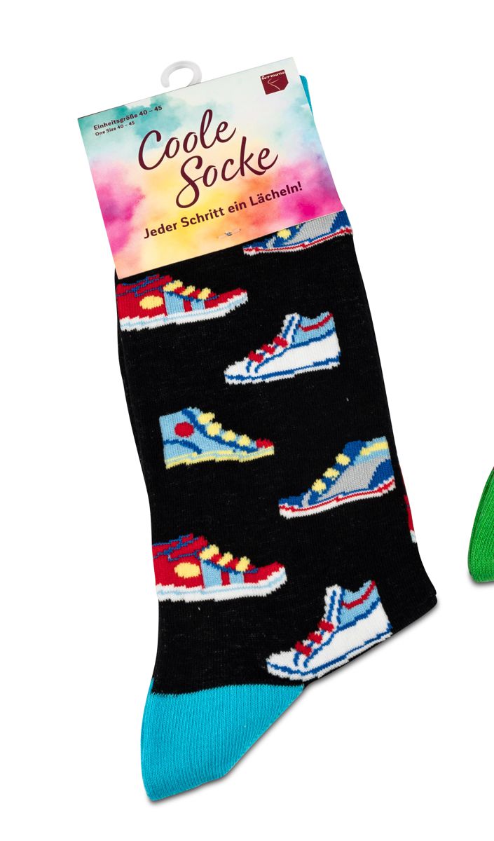 Bild von formano Coole Socke Sneakers Turnschuhe schwarz