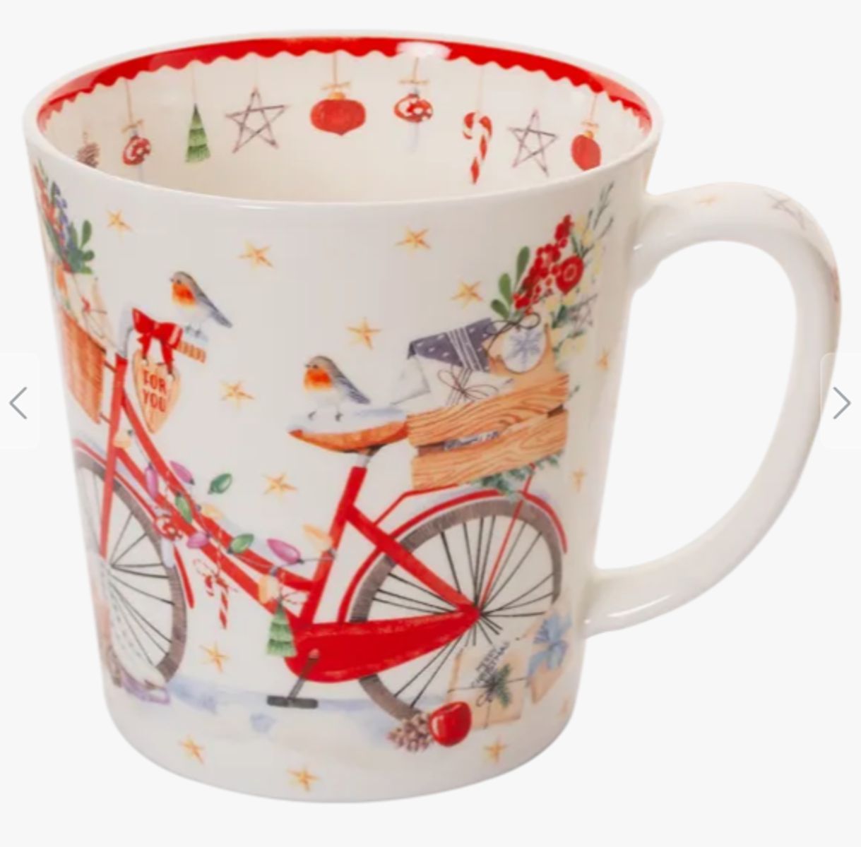 Bild von Tasse Winterfahrrad Jumbobecher 500 ml Fine Bone China 