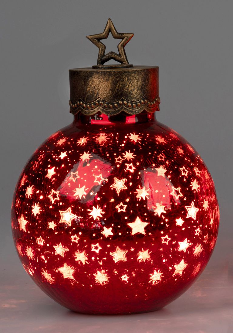 Bild von Deko-Licht Kugel LED XXL Sterne rot 30 und 35 cm