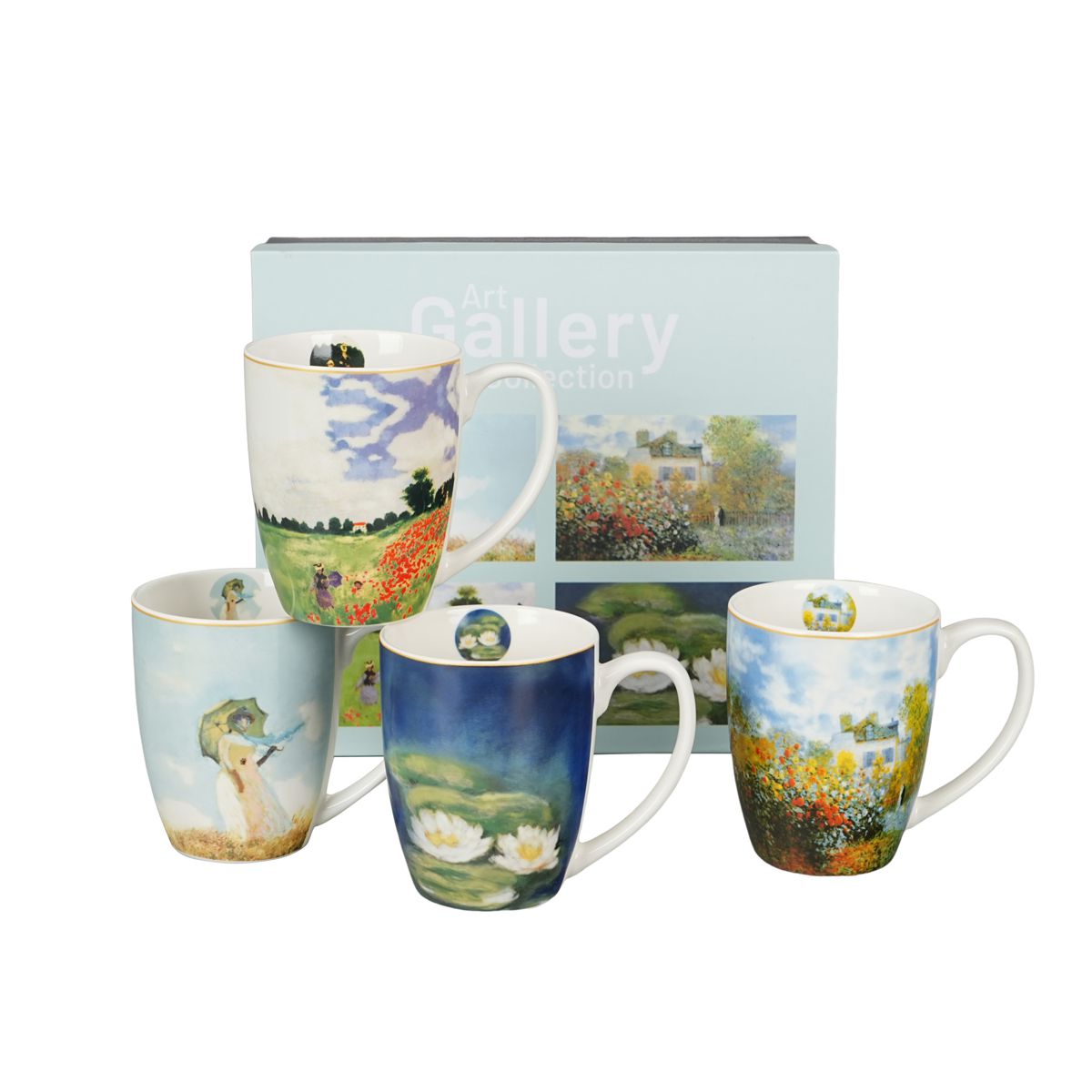 Bild von DUO Tassen Monet 4er Set Classic Porzellan 0,36 L