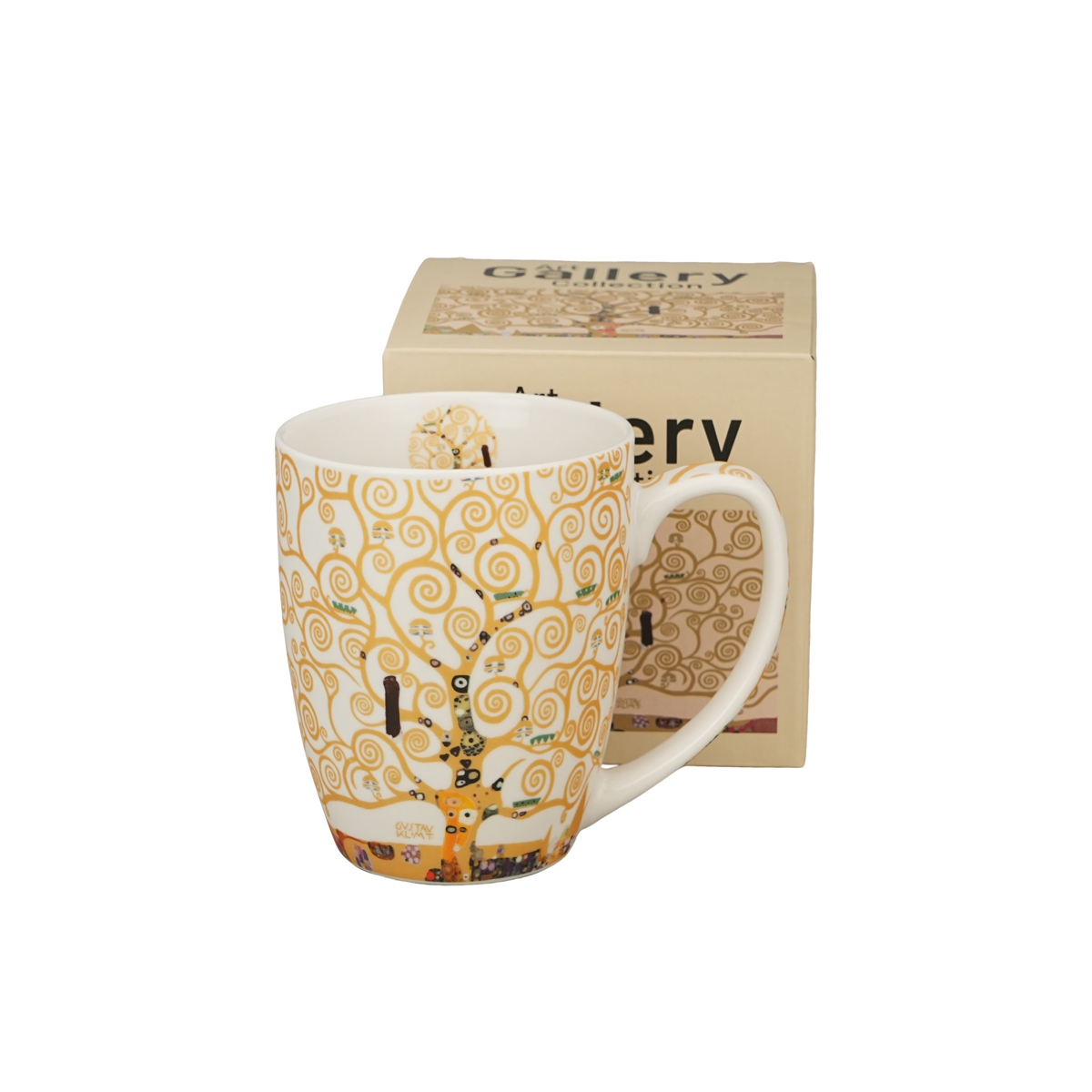 Bild von DUO Tasse Classic Tree of Life ecru Klimt Porzellan 0,36 L
