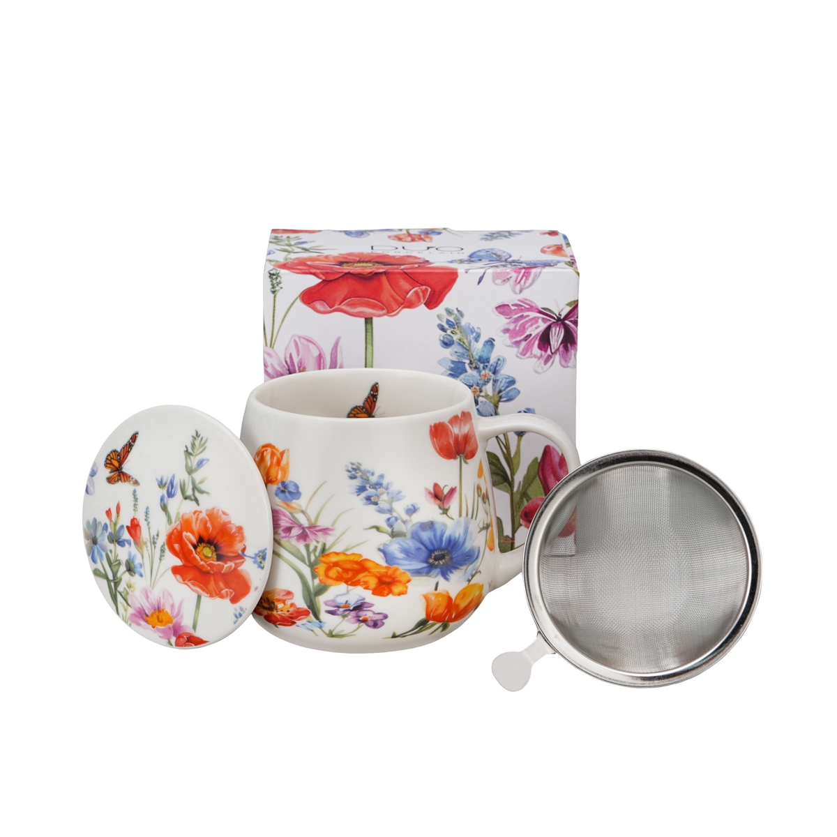 Bild von DUO Tasse Spring Teetasse mit Sieb und Deckel 