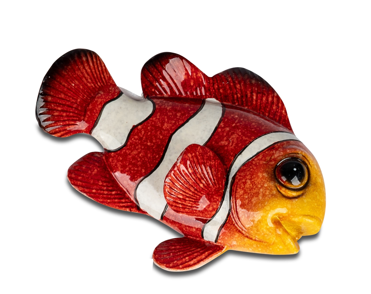 Bild von formano Dekofigur Fisch rot mit Magnet 9 cm