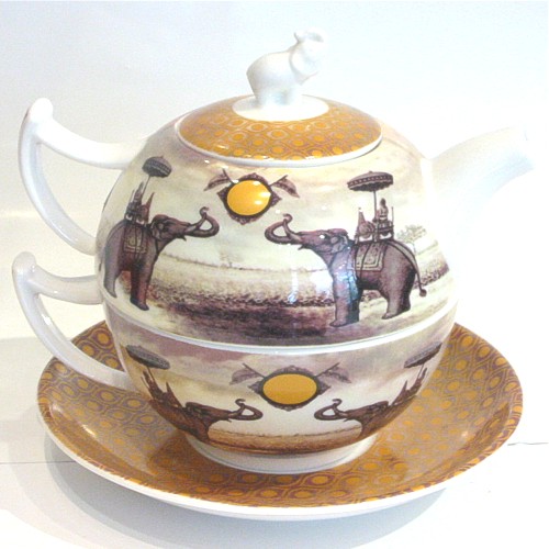 Bild von Tea For One Sepia Elephant