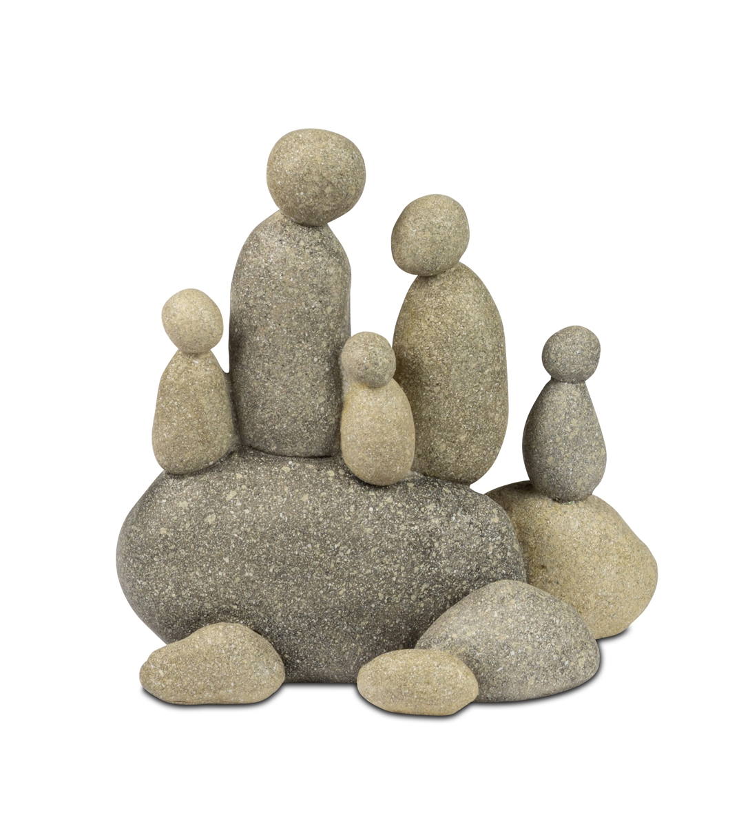 Bild von formano Dekofigur Steinmännchen Familie mit drei Kindern