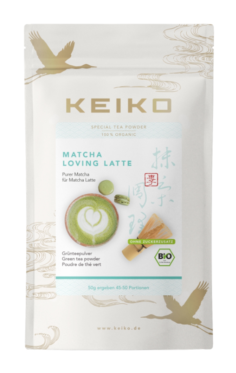 Bild von Keiko Japan Bio Matcha Loving Latte Pulvertee grüner Tee