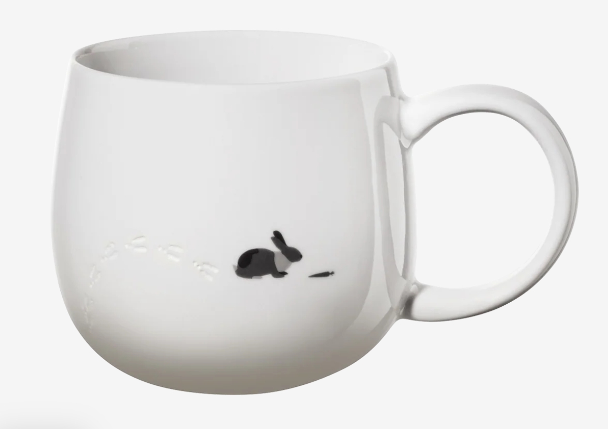 Bild von ASA Selection Tasse magu footprints rabbit Kaninchen Henkelbecher 0,4 L