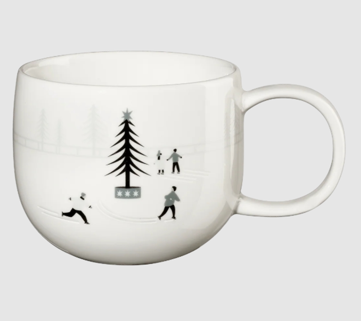Bild von ASA Tasse joy snow tracks ice skating Henkelbecher 