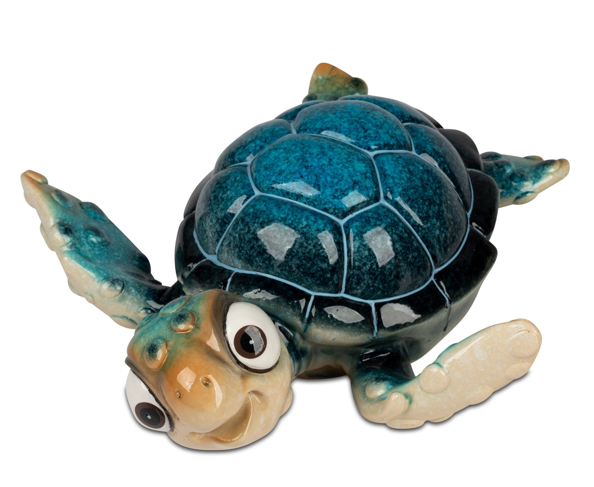 Bild von formano Dekofigur Schildkröte Harry blau 22 cm