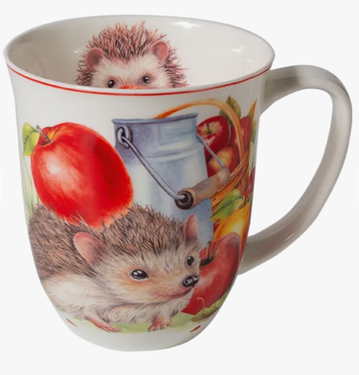 Bild von Tasse Igel und Apfel Sommer Jumbobecher 400 ml Fine Bone China 