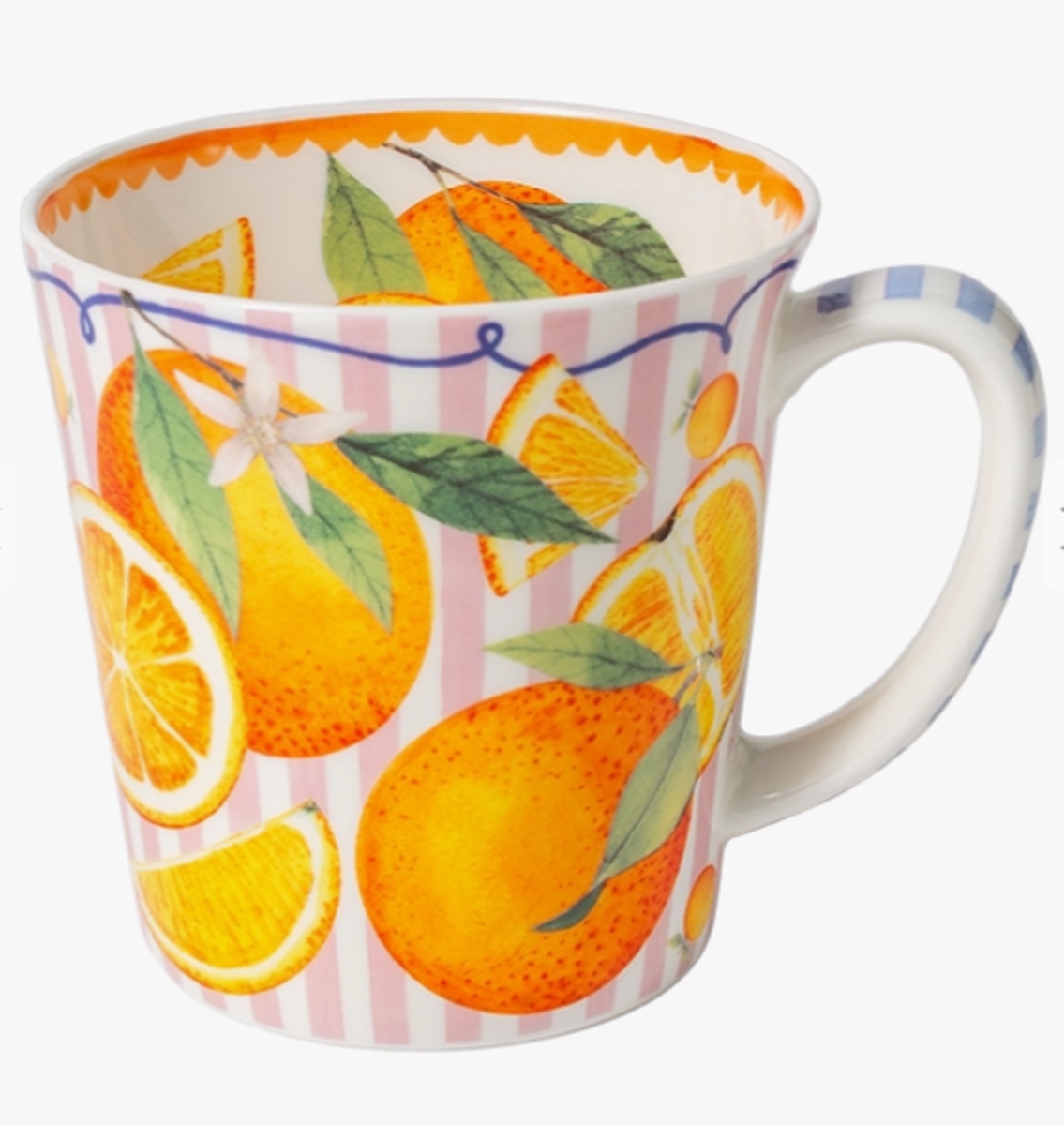 Bild von Tasse Sommerlaune Orange Jumbobecher 500 ml Fine Bone China 