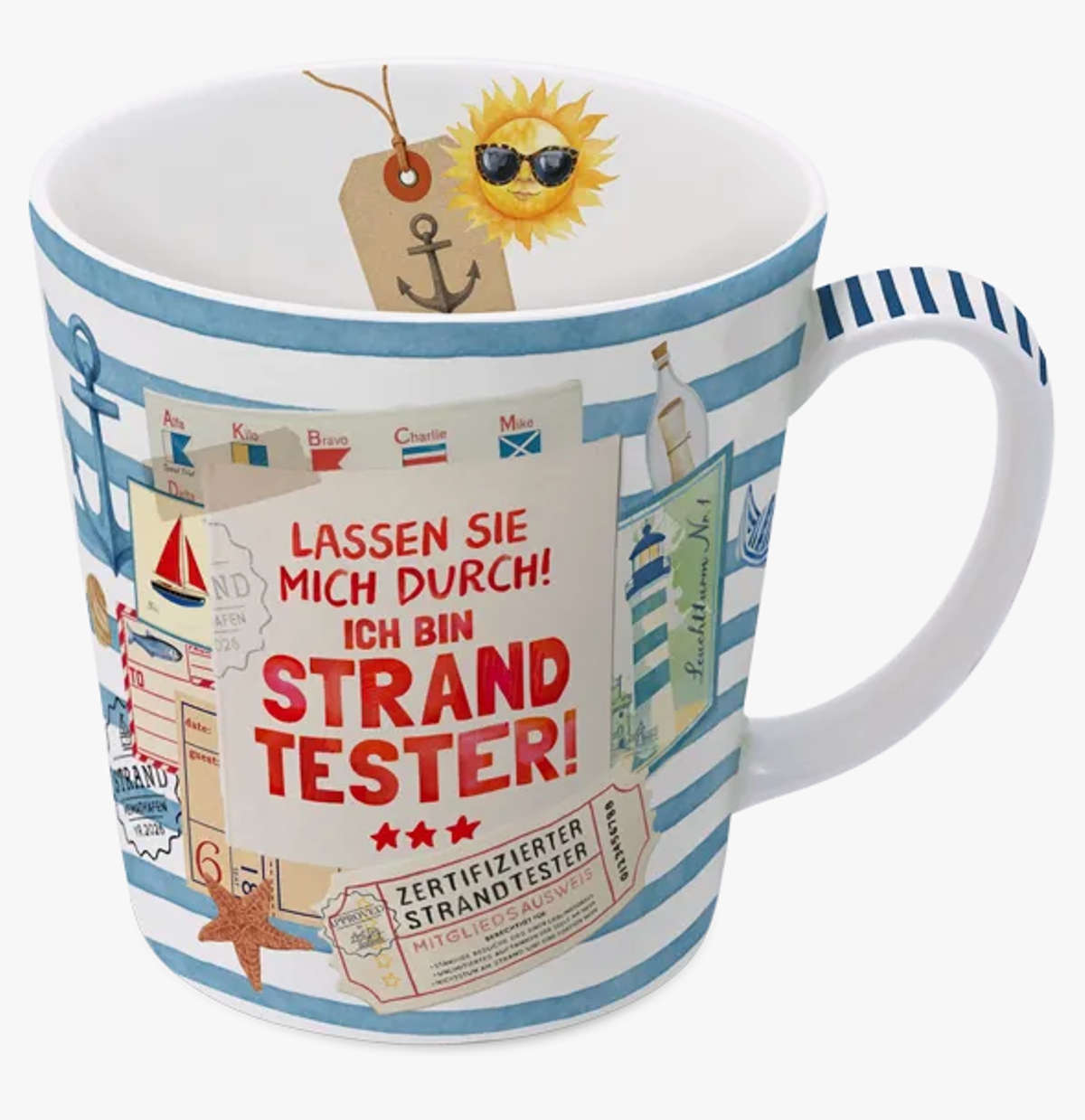 Bild von Tasse Strandtester Jumbobecher 500 ml Fine Bone China 