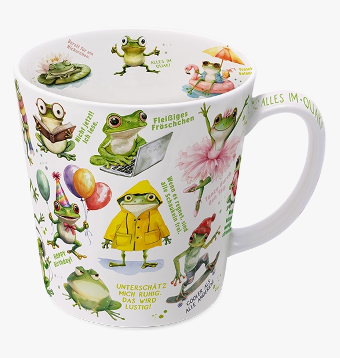 Bild von Tasse Froschfamilie Jumbobecher 500 ml Fine Bone China 