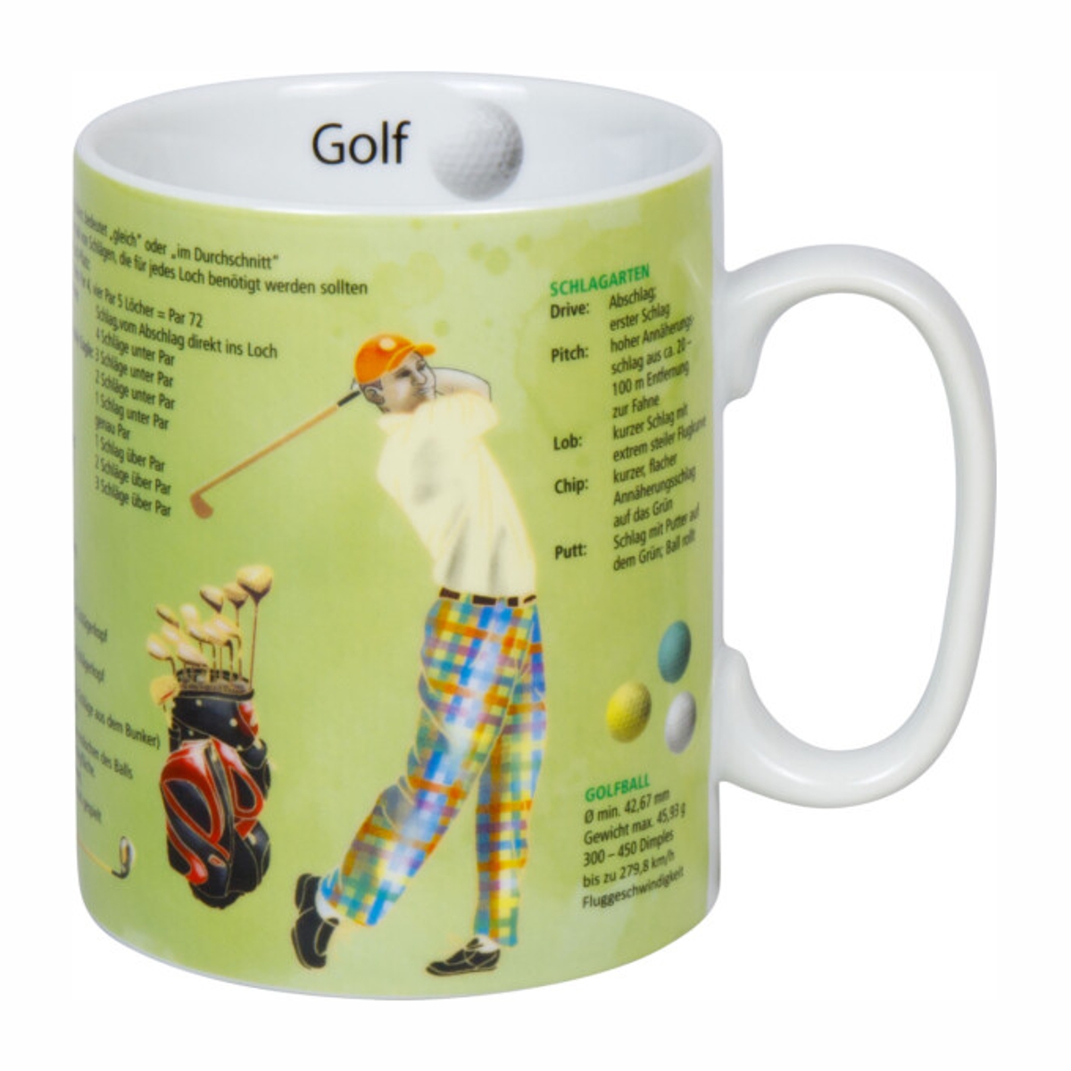 Bild von Könitz Tasse Golf Wissensbecher 