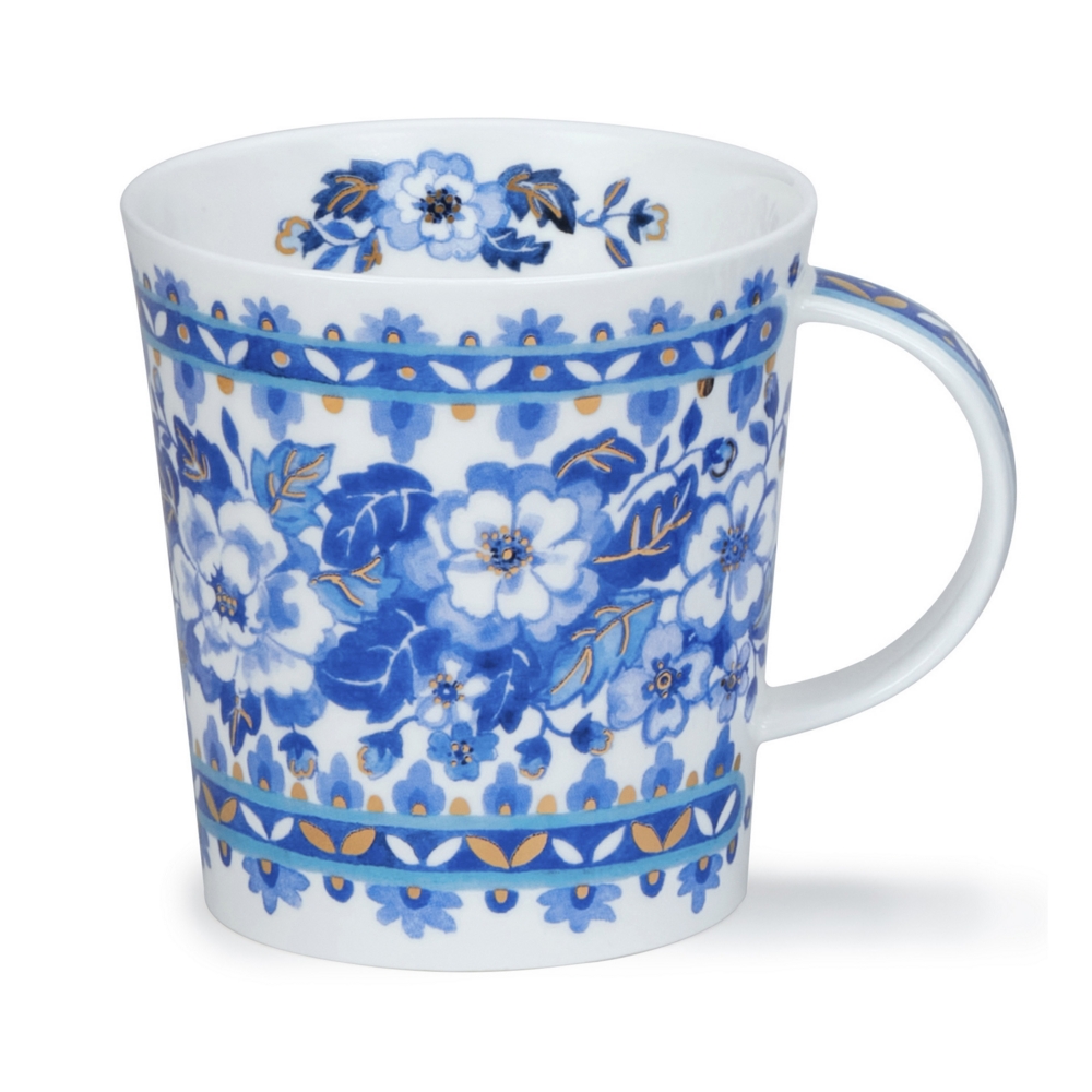Dunoon Tasse Delft Blue Rose mit gold Lomond