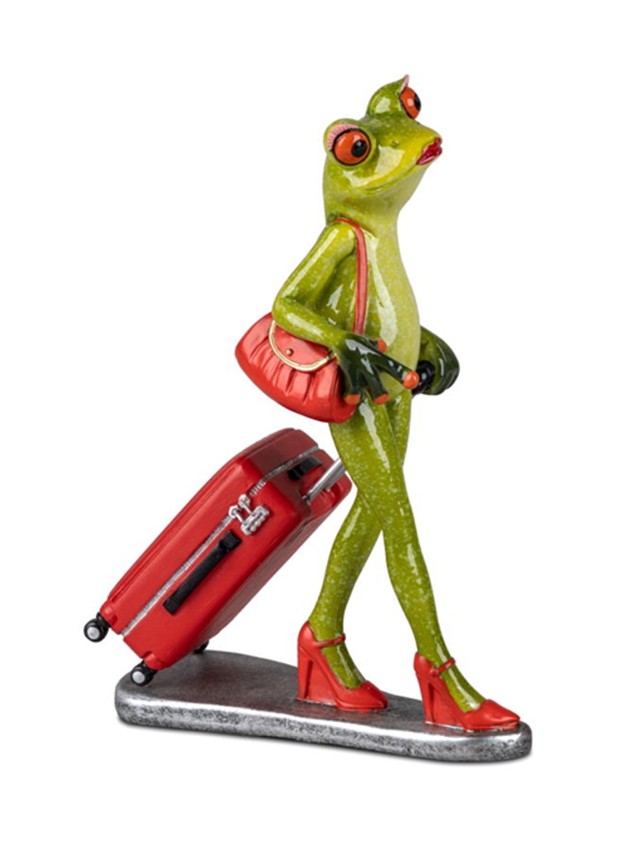 formano Dekofigur Frosch Lady auf Tour Laufband