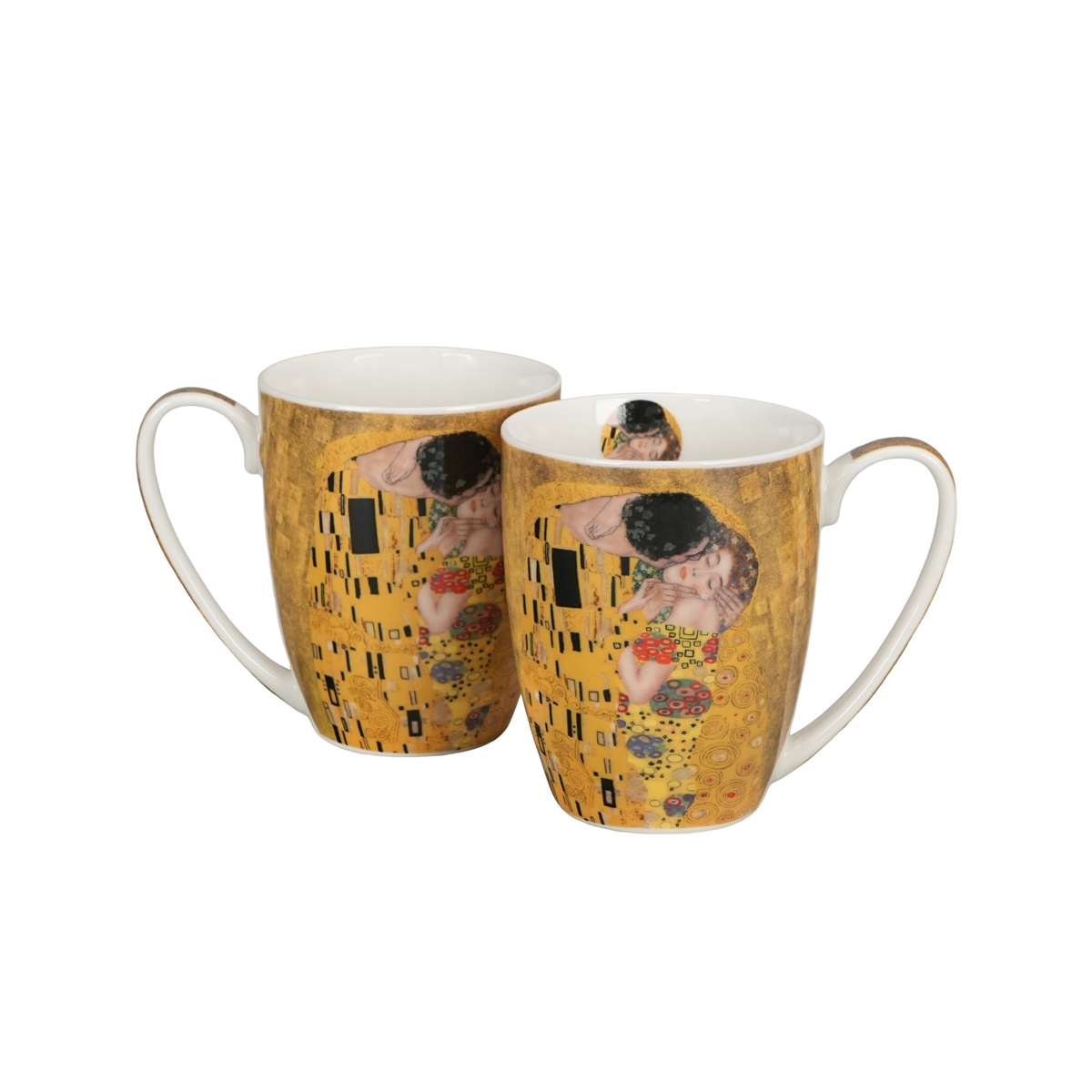 DUO Tasse 2er Set Kuss Klimt Porzellan 0,36 L