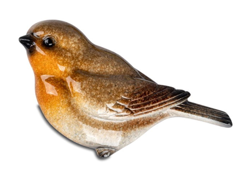 formano Dekofigur Vogel orange mit Magnet 10 cm