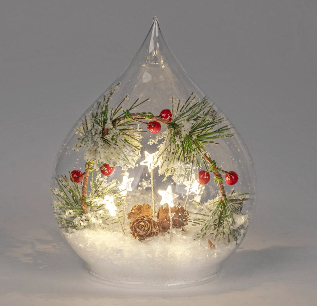 Deko-Licht LED Schneetanne Tropfen 16 cm