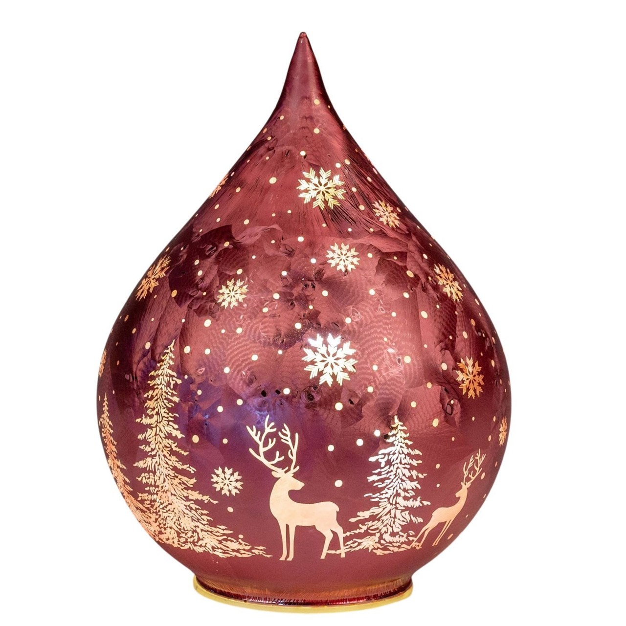 Deko-Licht drehend LED Wild Berry Tropfen 21 cm