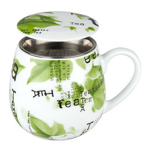 Tea 4 You. Teetasse mit Sieb und Deckel Tea Collage