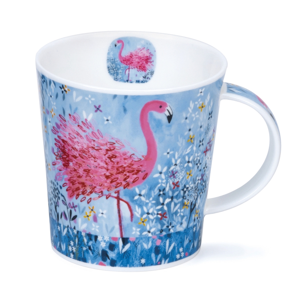 Tea 4 You. Dunoon Tasse Fancy Feathers Flamingo Lomond Fine Bone China